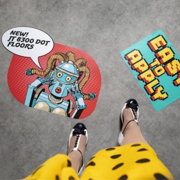 Mactac JT 8300 WM-RT Dot Floors - 1.37x25m.